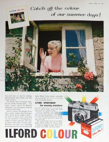 Ilford colour camera - camera, film